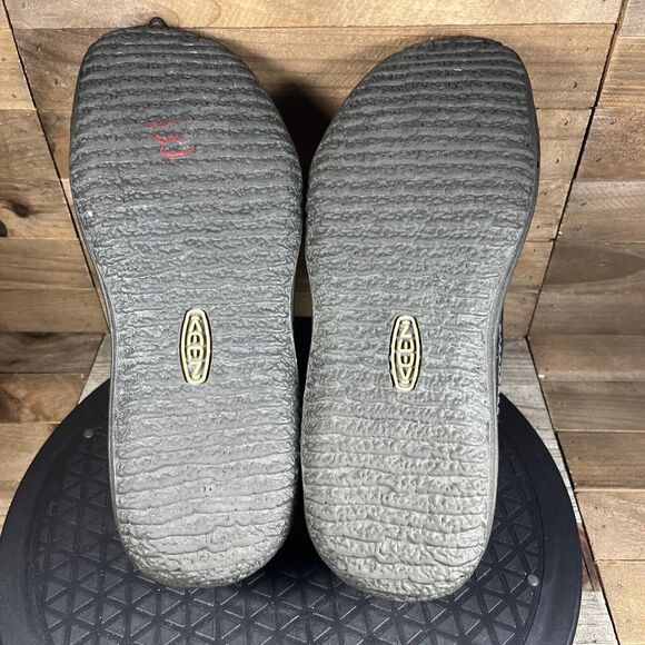 Keen Womens Size 8.5 Black Leather Slip On Mary Jane Ballet Flat Driving Shoes - Picture 9 of 10